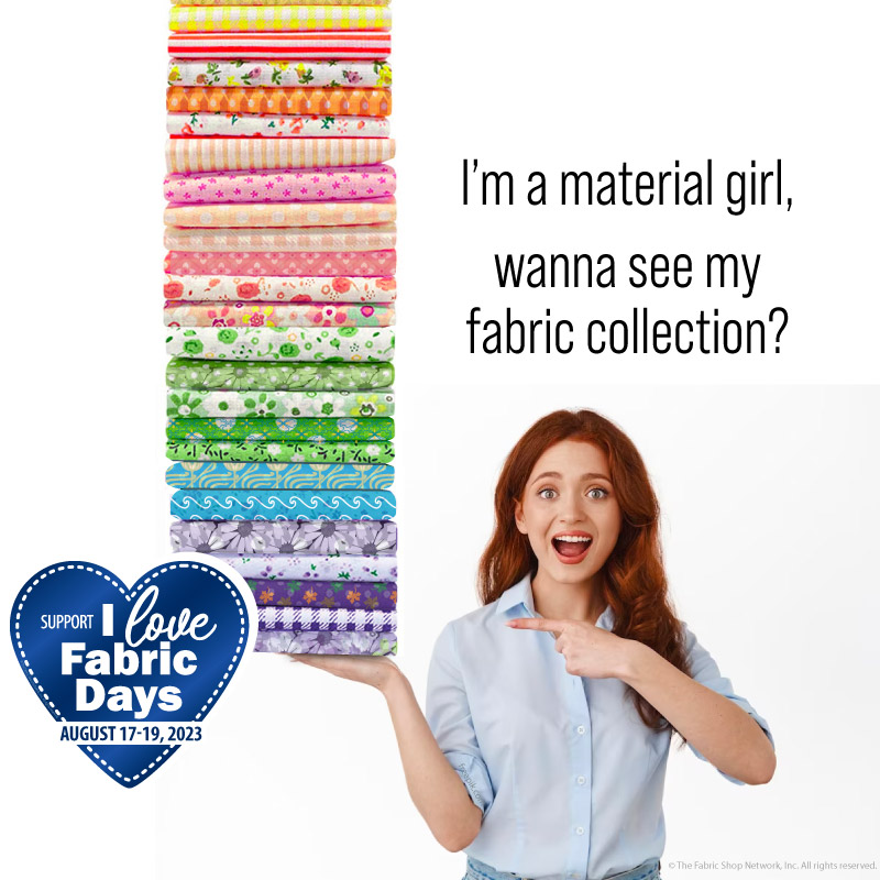 ILFD2023 I'm a material girl, wanna see my fabric collection