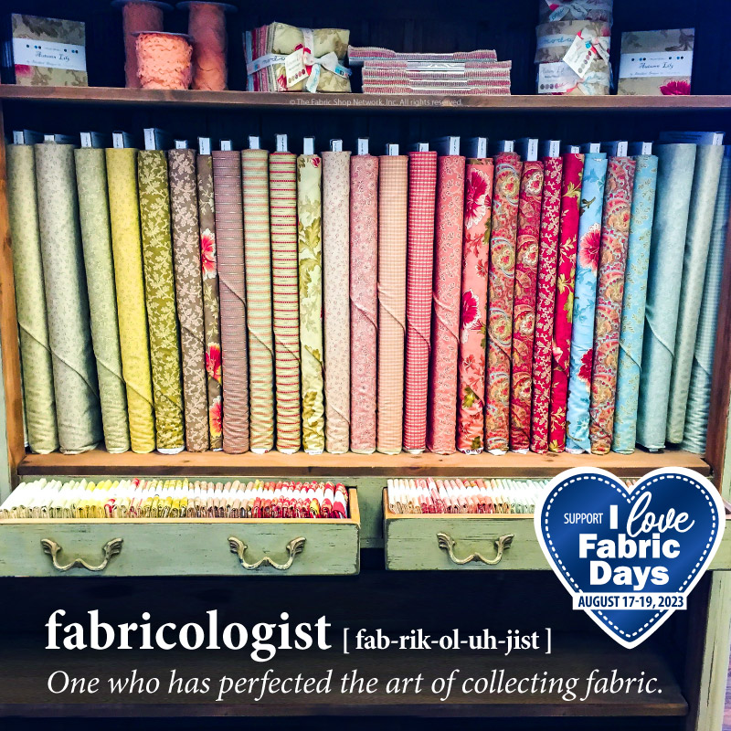 ILFD2023 Fabricologist - one who has perfected the art of collecting fabric